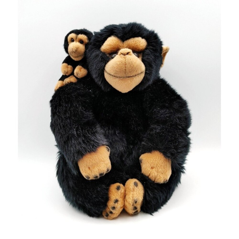 Russ Yomiko Classics Plush Mom and Baby Chimp Chimpanzee Monkey Stuffed Animals